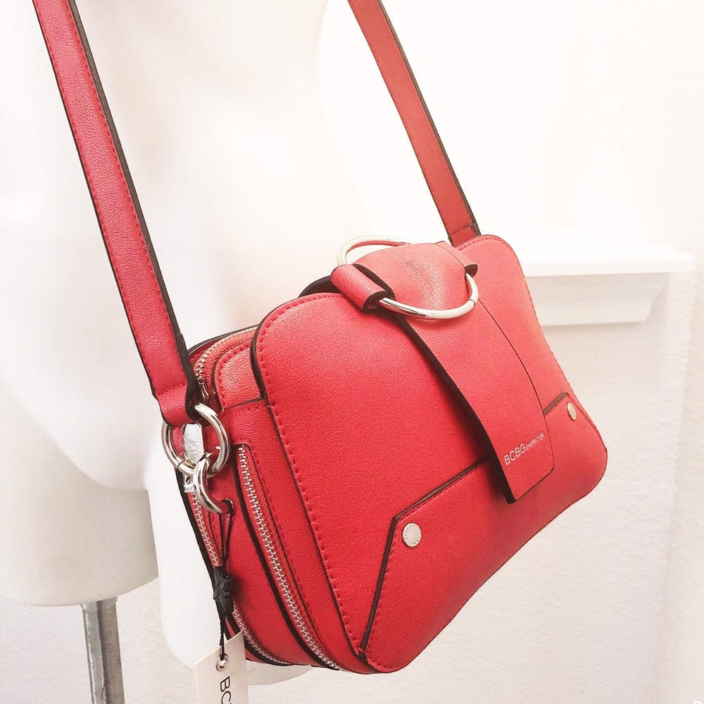 BCBGeneration Crossbody Bag Elle Shoulder Pomegranate Red NWT $148.00 - Picture 2 of 14